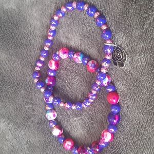 Galaxy themed bracelet set